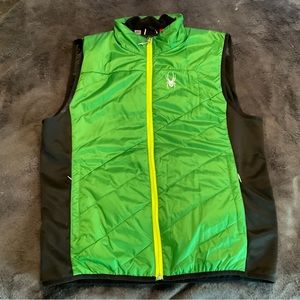 Mens Spyder puffer vest size Lg